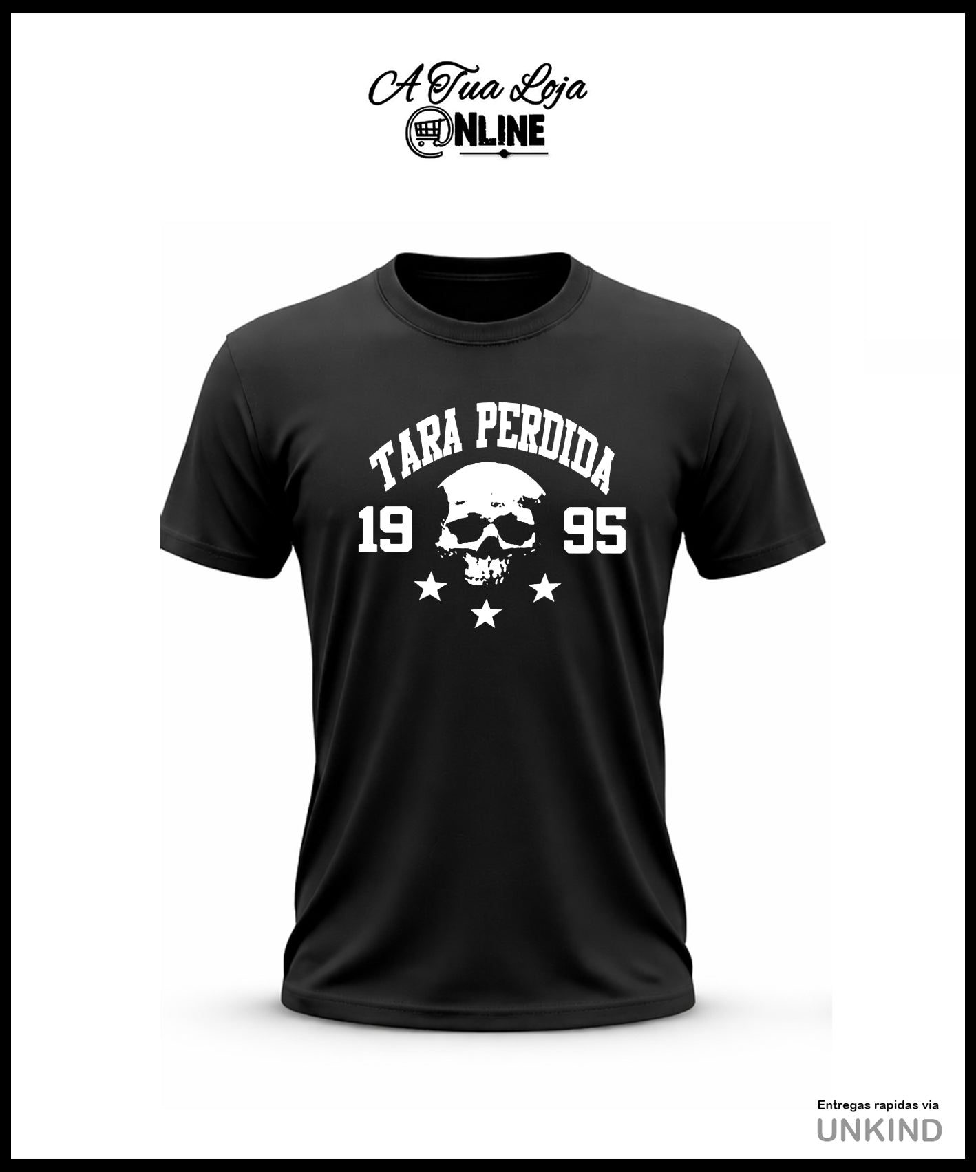 T-Shirt Tara Perdida Logo oficial Preta