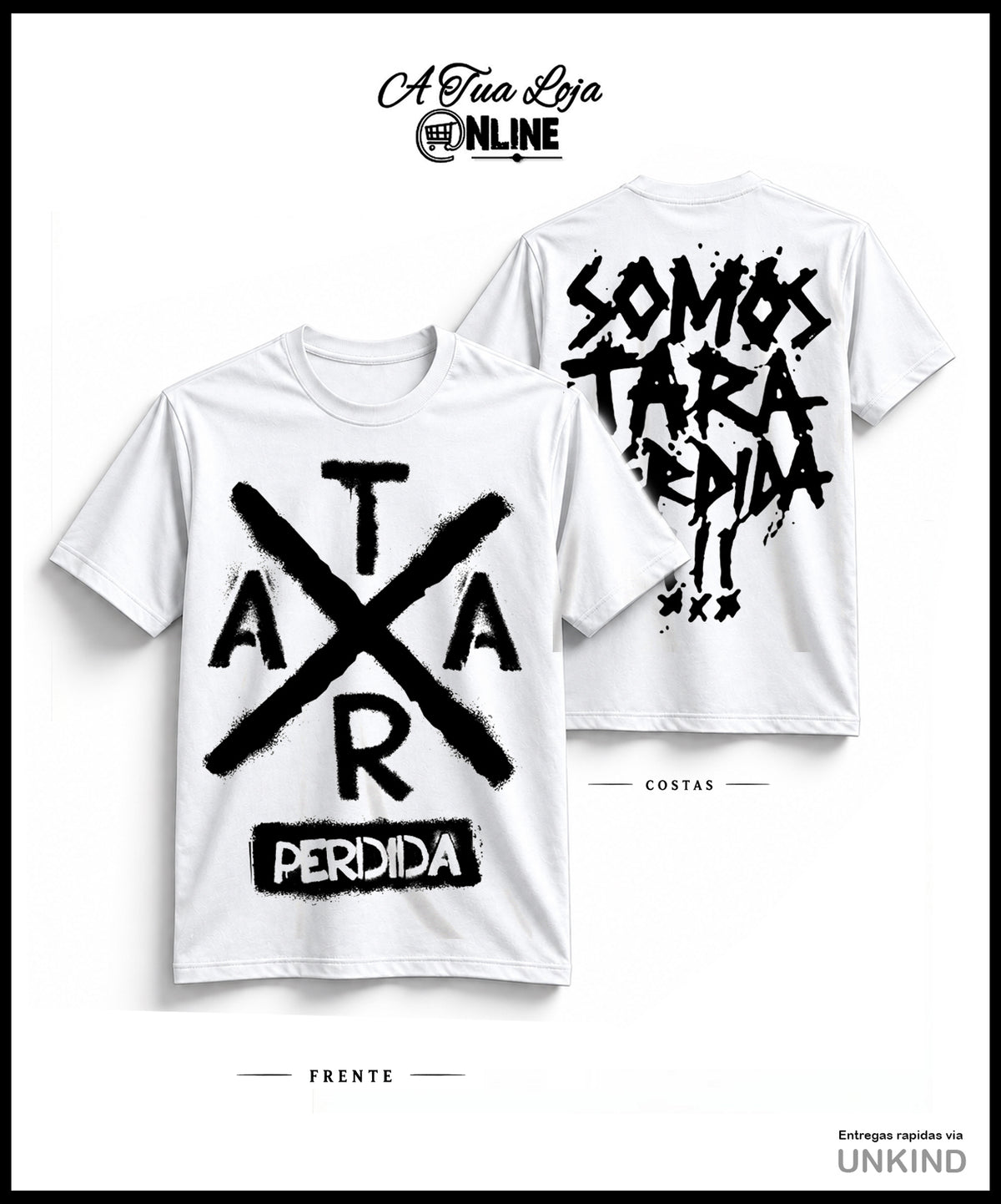 T-Shirt Tara Perdida Old School Stp Branca