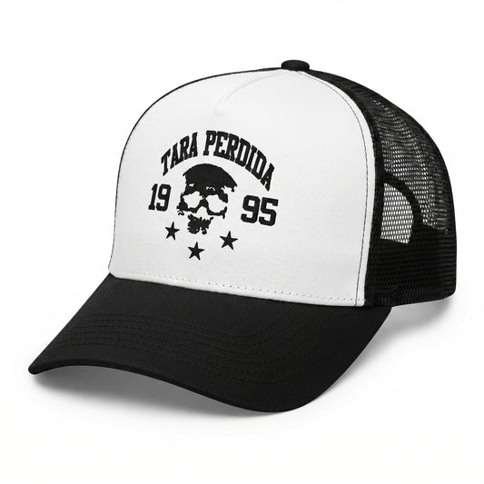 Cap Trucker Caveira 95 PRETO E BRANCO