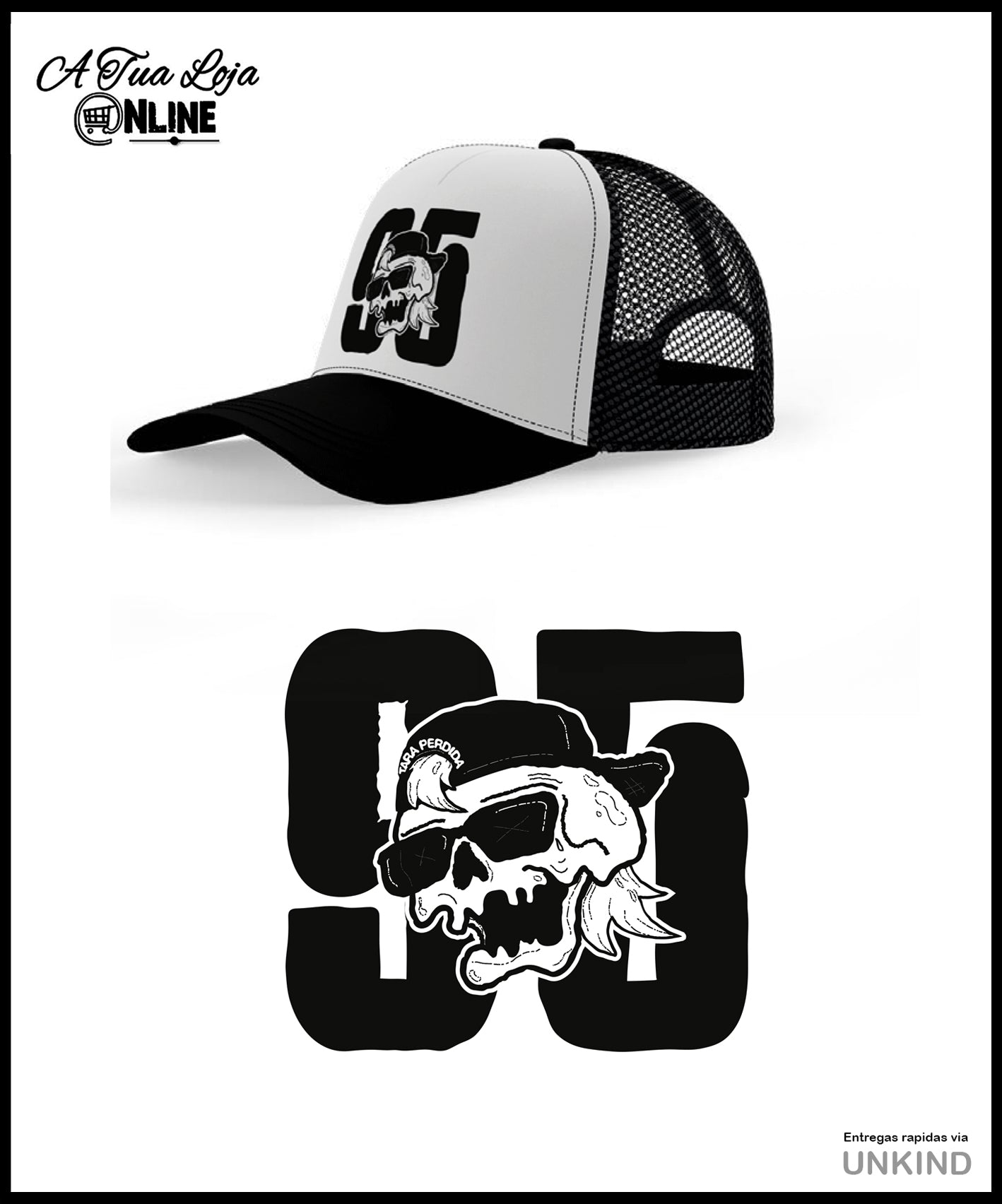 Cap Trucker 30 anos preto