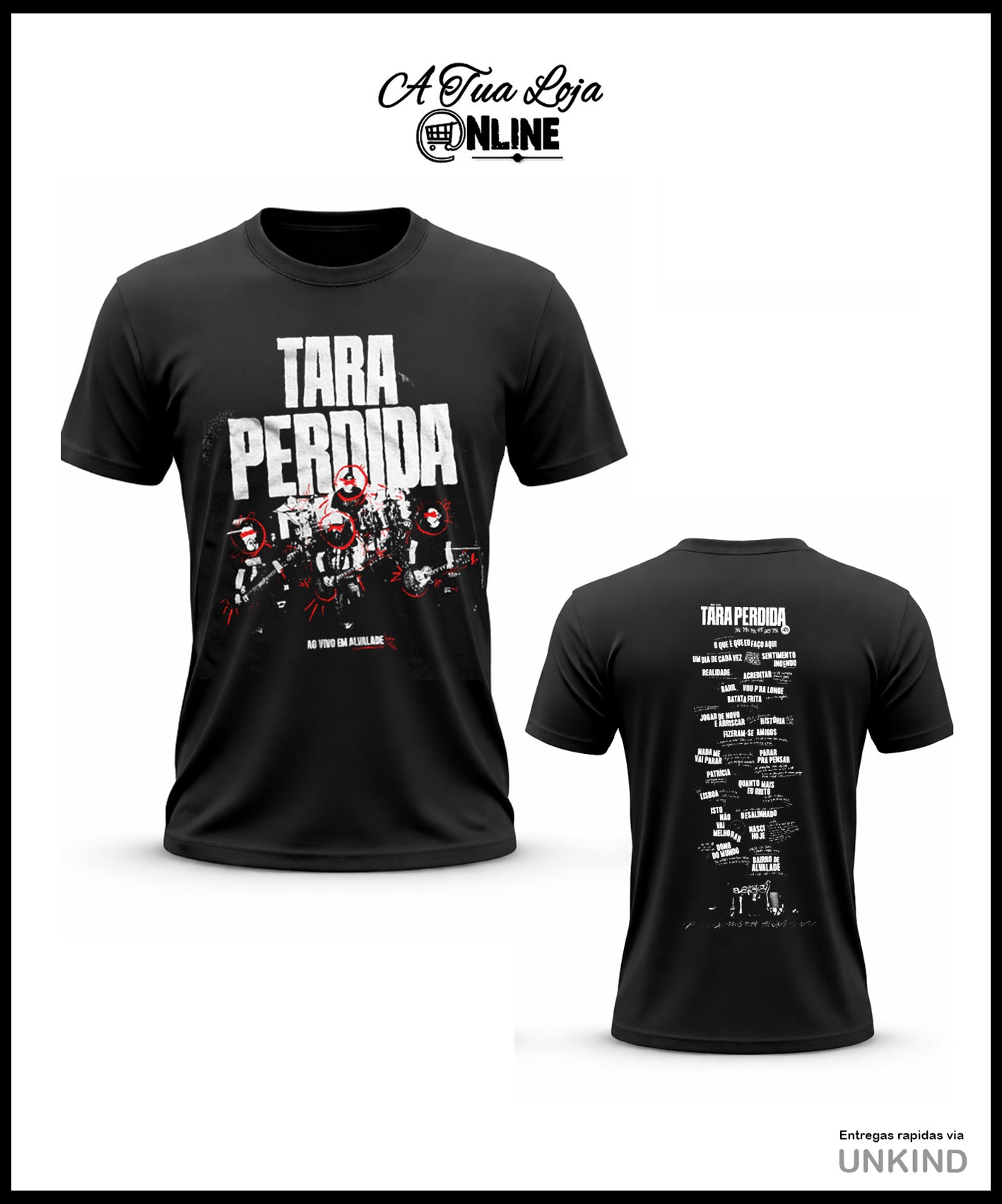 T-Shirt Tara Perdida Alvalade ao Vivo